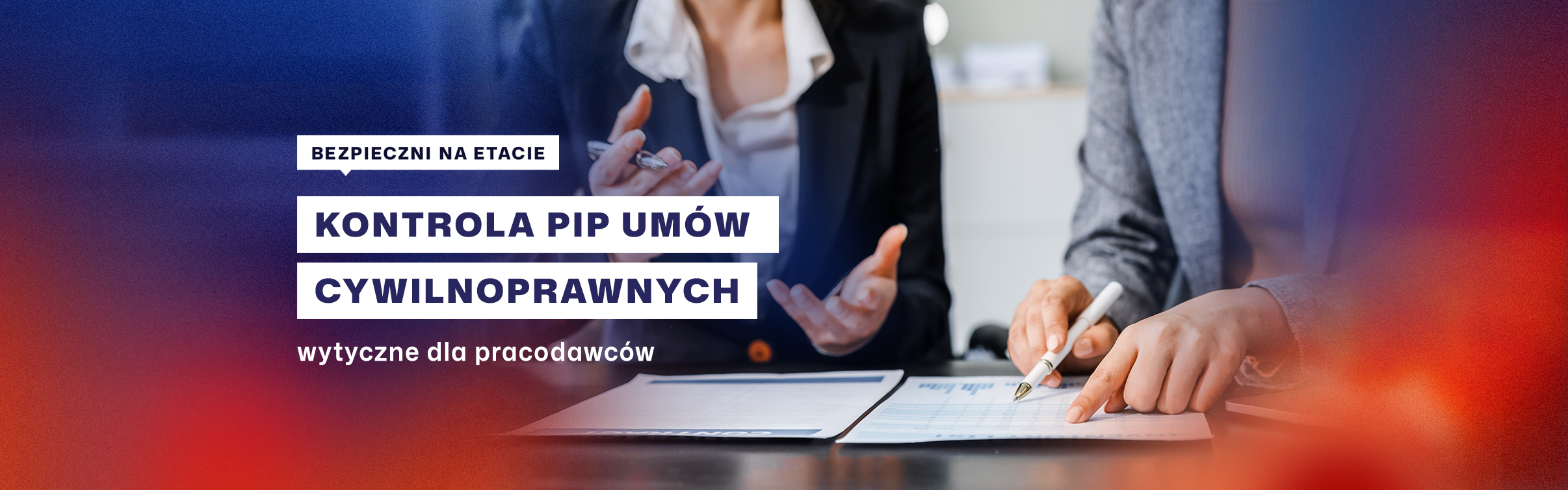 Bezpieczni na etacie - baner dla pracodawców