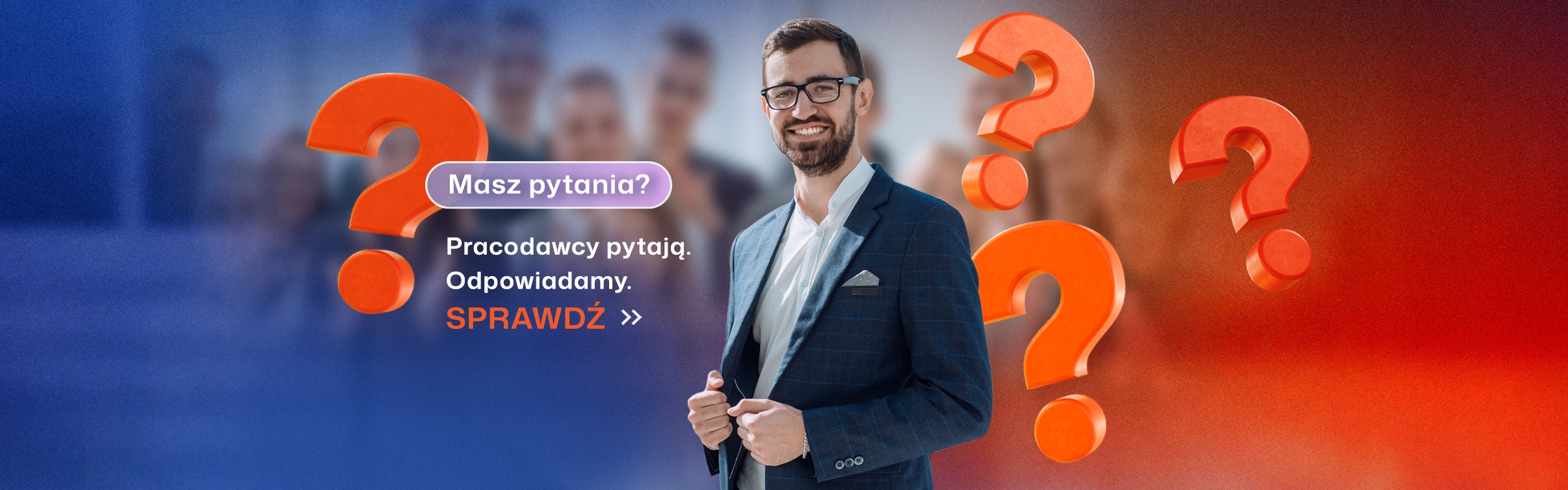 Masz jeszcze pytania? Może odpowiedź już tam jest! Sprawdź! baner graficzny