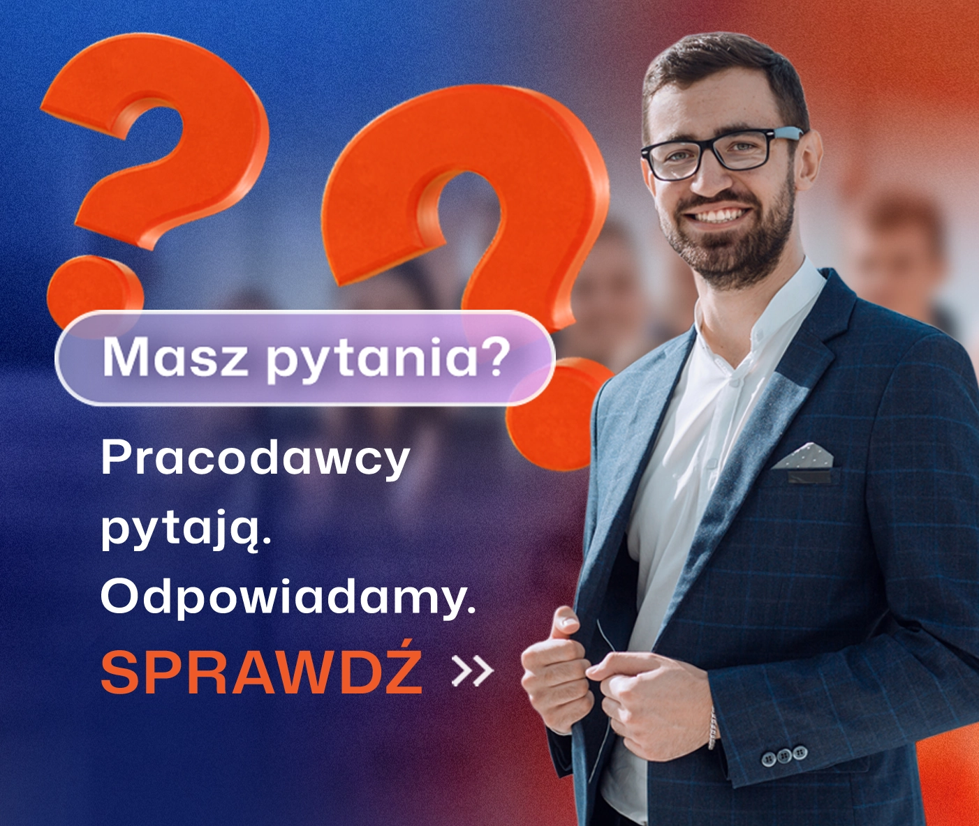 Masz jeszcze pytania? Może odpowiedź już tam jest! Sprawdź! baner graficzny